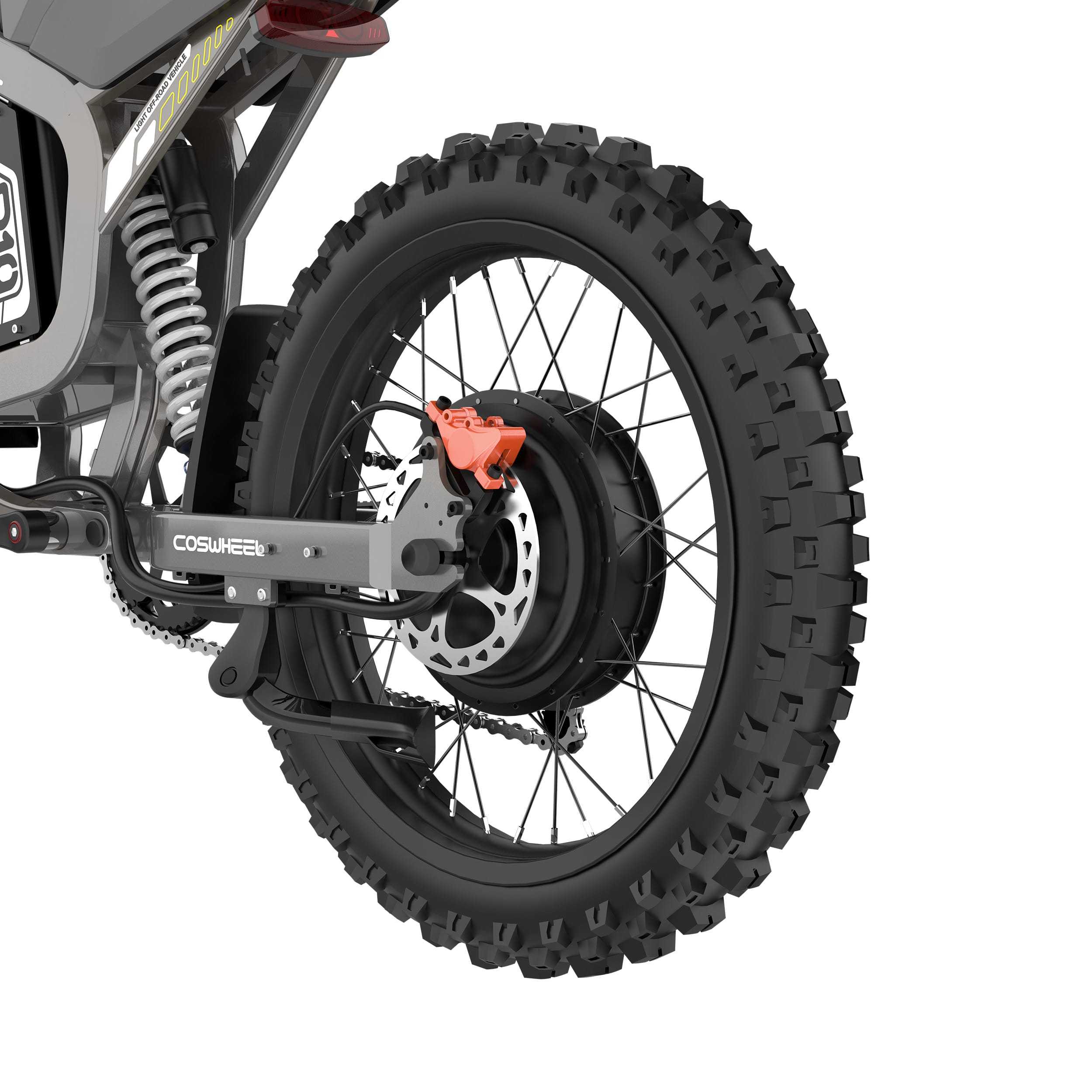 Close-up view of an R19 brake component, showing detailed mechanical parts and metallic surfaces.