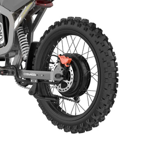 Close-up view of an R19 brake component, showing detailed mechanical parts and metallic surfaces.