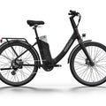 Black HIMIWAY A3 urban electric commuter bike, side view, against a plain background