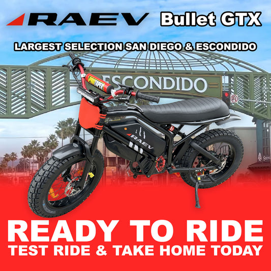 eBike Raev Bullet GTX - Custom Red Baja - Ready to Ride