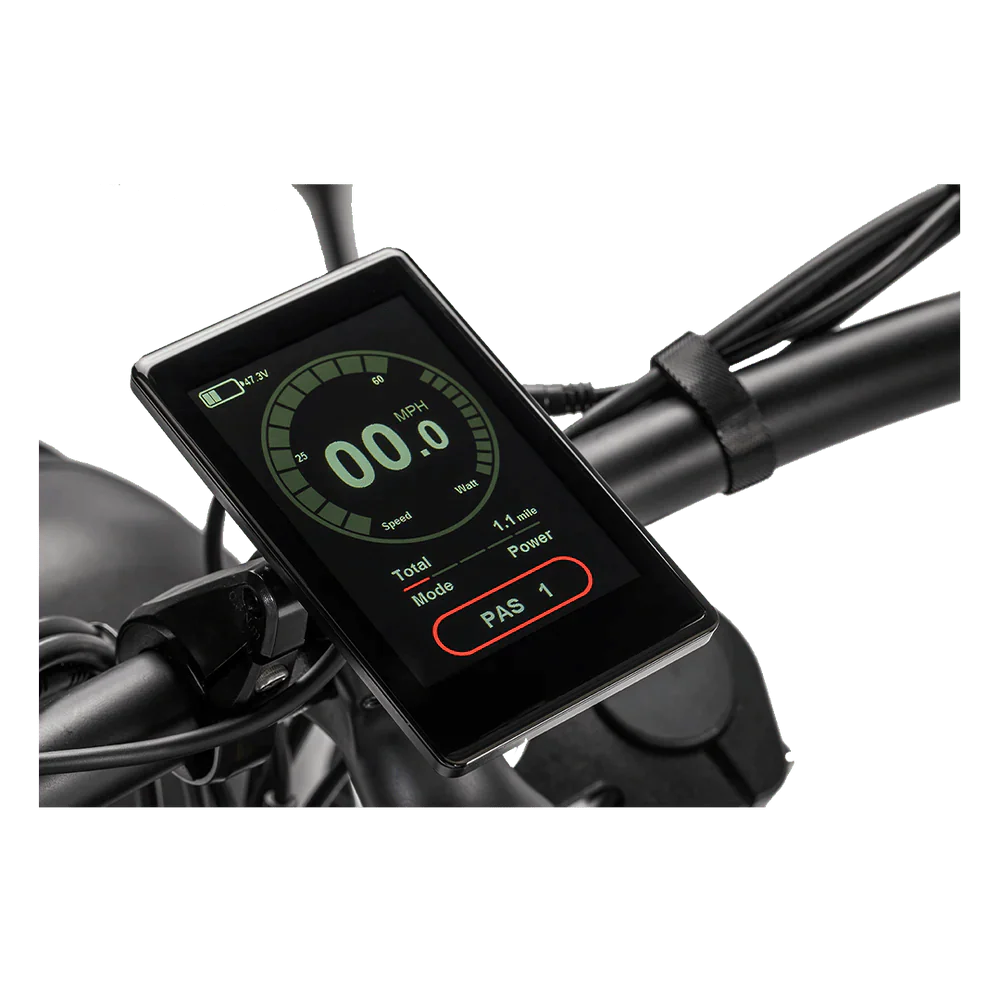 REVI Cheetah PLUS 750w Step Over Ebike 26x4 Fat Tire Electric Vintage eBike - Fat Tire Cruiser eBike - REVI|BLACK48V1|3000 eBike Super Shop