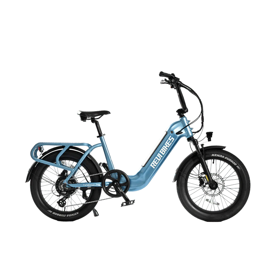REVI Runabout 2 750w Step Thru Ebike 20x3 Fat Tire Mini Electric Cargo eBike - Cargo eBike - eBike Super Shop