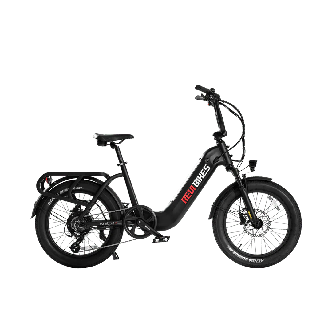 REVI Runabout 2 750w Step Thru Ebike 20x3 Fat Tire Mini Electric Cargo eBike - Cargo eBike - eBike Super Shop
