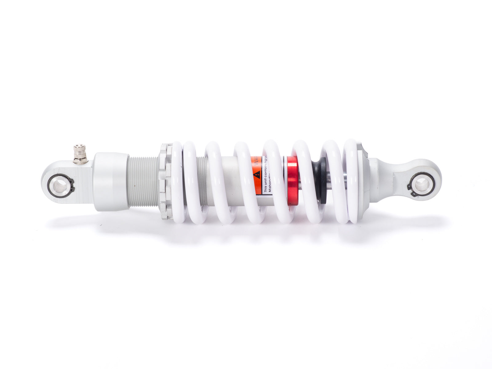 Stomp Ebox 270mm rear shock absorber, silver and black, shown as a standalone product against a white background.