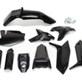 Stomp Ebox Black Plastics Kit, product image showing a set of black plastic body panels arranged on a white background.
