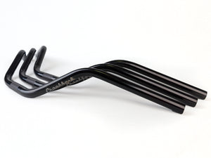 Stomp Ebox Crookback Cruiser Bars, black handlebar with ergonomic crookback design, shown against a white background.
