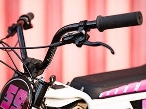 Stomp Ebox Crookback Cruiser Bars, black handlebar with ergonomic crookback design, shown against a white background.