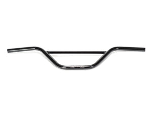 Stomp Ebox Dragster Bars, black handlebar with a slight rise, designed for electric dirt bikes, shown against a white background.