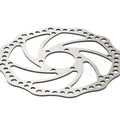 Stomp Ebox Dragster brake rotor, circular metal disc with drilled holes, shown on a white background.