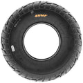Stomp Ebox Dragster Street Tire, side view showing tread pattern and branding on a black performance tire.