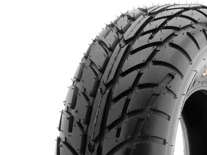 Side view of the Stomp Ebox Dragster street tire showing tread pattern and black rubber texture.