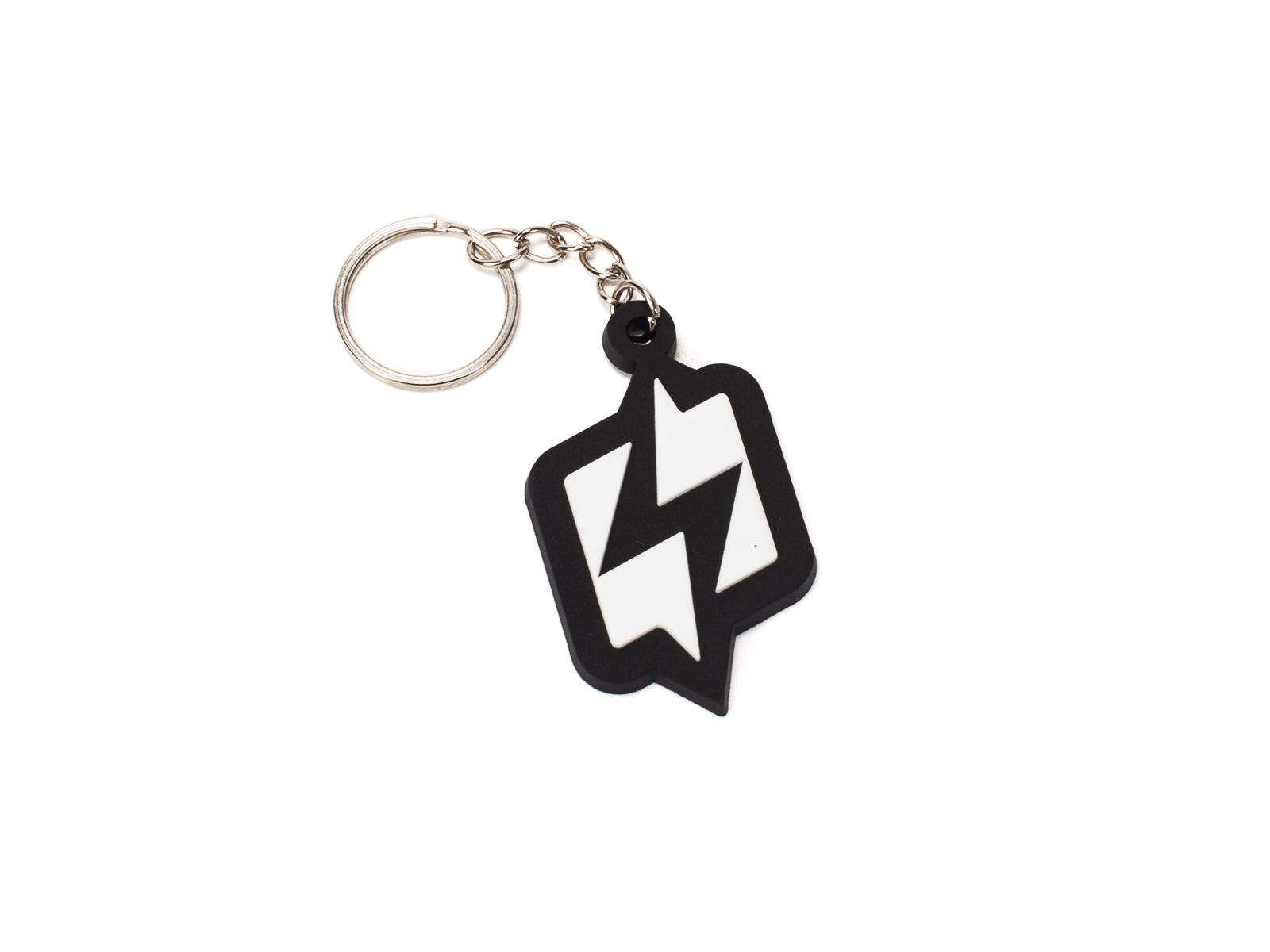 Stomp Ebox logo keyring featuring the Stomp Ebox emblem on a rectangular metal keychain with a silver keyring attachment, displayed on a white background.