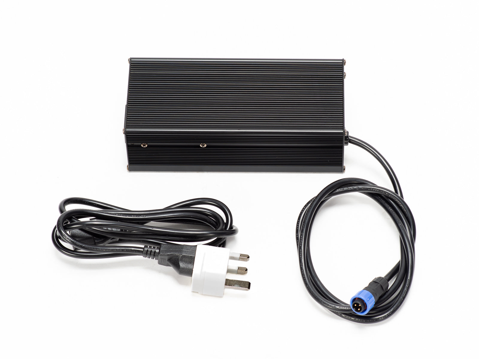 Stomp Ebox Megalith 72V Battery & Charger Kit showing battery pack and charger unit on a white background