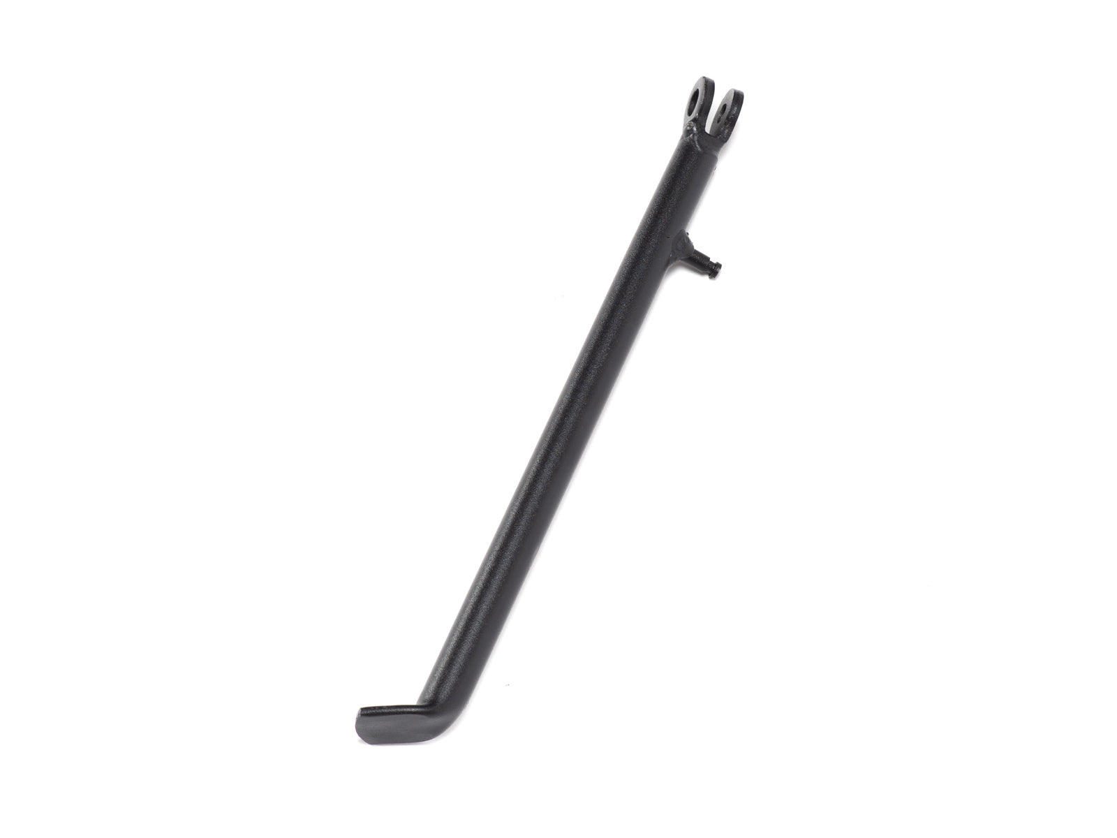Stomp Ebox side stand, 290mm length, shown in a product image with a black metal finish and mounting bracket.