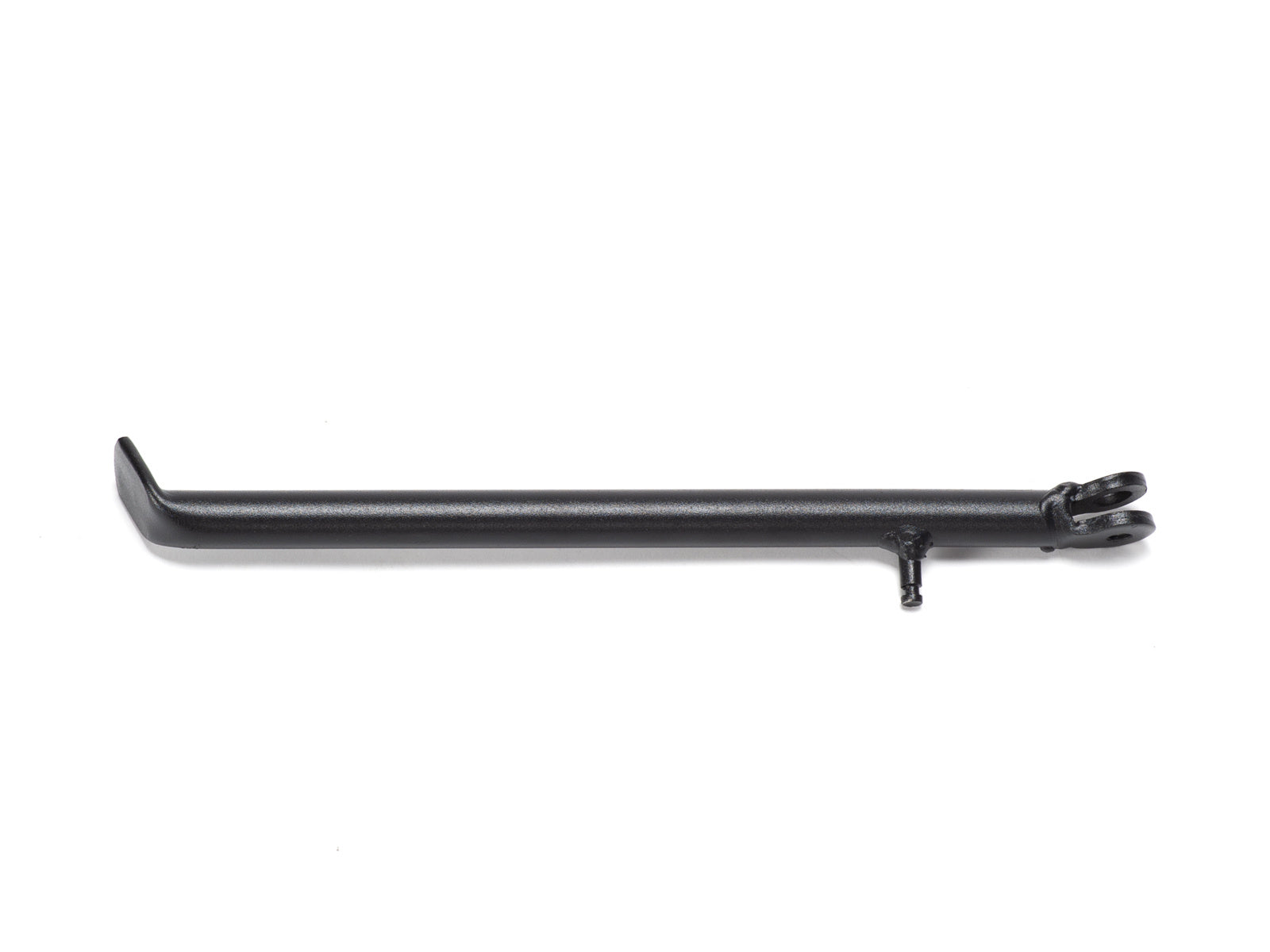 Side view of the Stomp Ebox 290mm side stand, showing its metal construction and mounting bracket.
