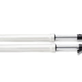 Front view of the Stomp Ebox V2 600mm USD fork, showing the suspension components and metallic finish against a plain background.