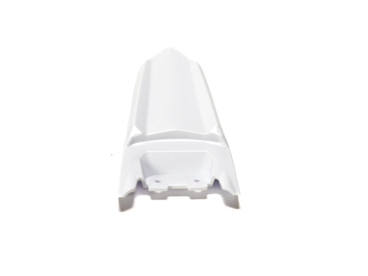 White rear fender for Stomp Ebox electric bike, shown from a side angle against a plain background.