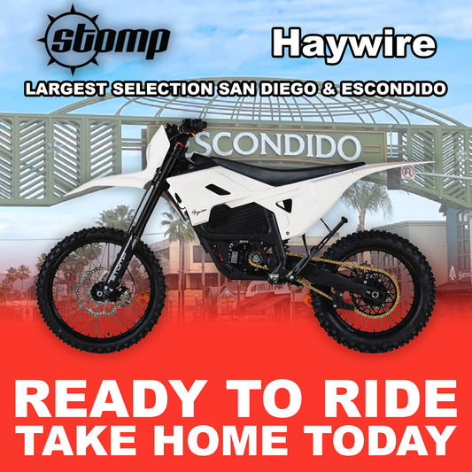 eMOTO Stomp Haywire - White - Ready to Ride