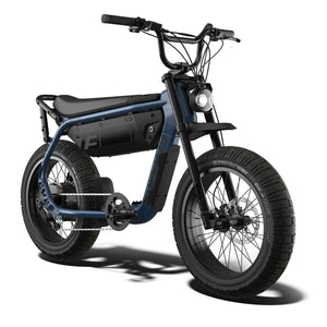 SUPER73 MY25 M1D Core electric bike in Slate color, front view, against a plain background
