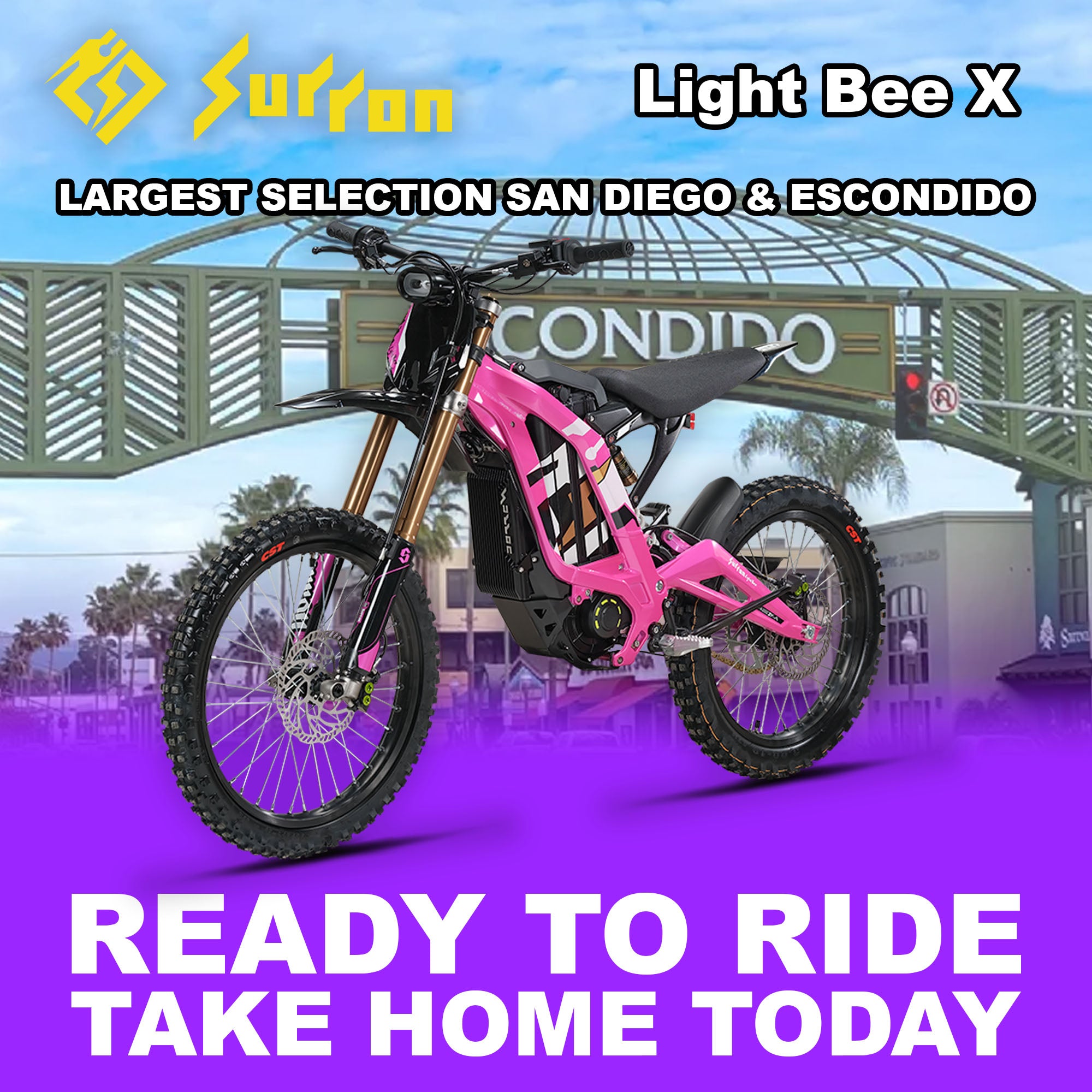 eMOTO Surron Light Bee X - Pink - Ready to Ride