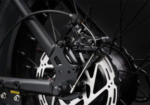 MACFOX X1S commuter electric e-moto style step-over eBike with 500W motor and mini fat tires, shown in side profile.