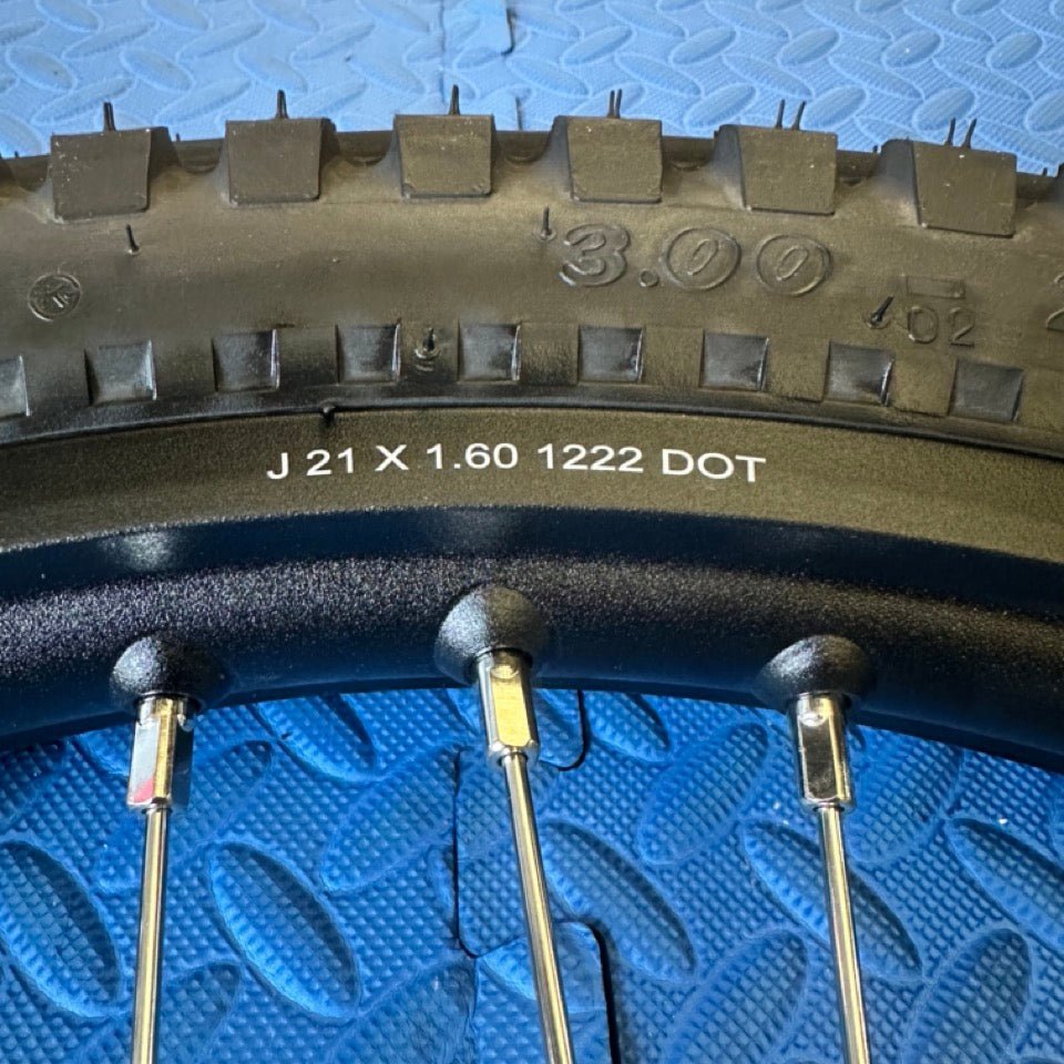 Talaria eMoto Wheel Set 21x1.6 Rear Wheel & Tire Set for E - Moto Dirt Bike Use *Does not include rotor or sprocket* - Talaria Wheel & Tire Set - Talaria | eMoto Wheel Set | 21x1.6 | Rear Wheel & Tire Set eBike Super Shop