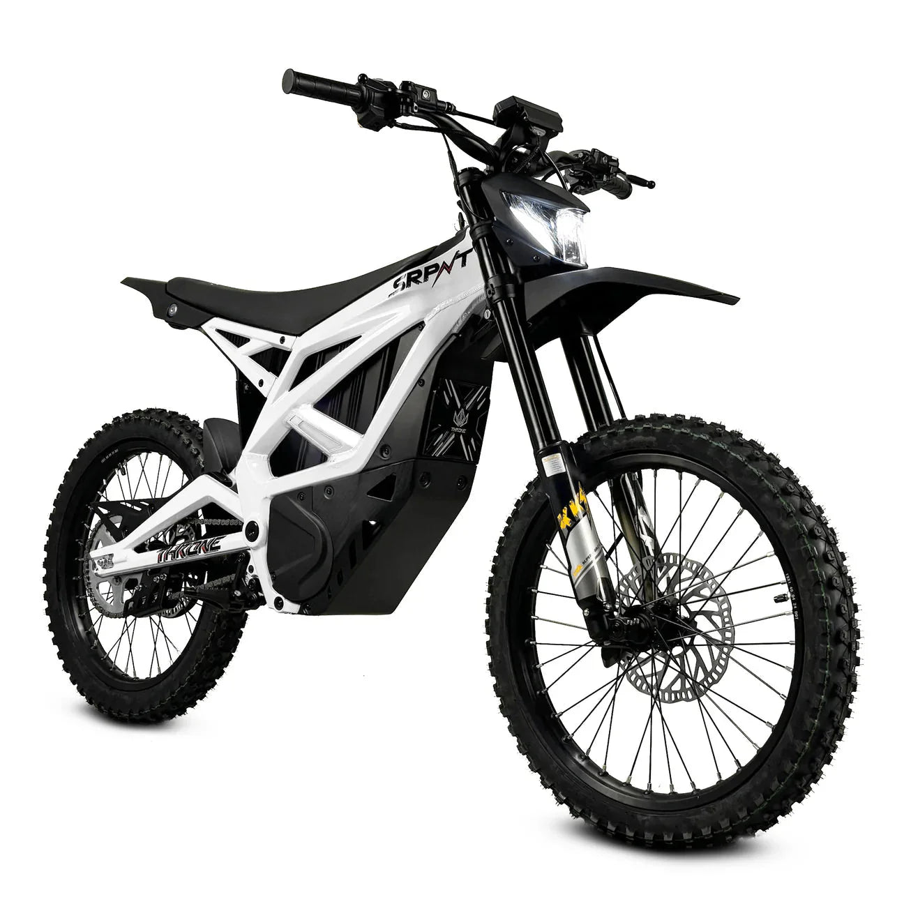 THRONE CYCLES THRONE SRPNT 10000 W Moto eBike 70x100 / 80x100 0ff - road Electric Dirt Bike - Electric Dirt Bike - THRON|WHITE|3012 eBike Super Shop
