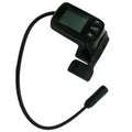 Super73 thumb throttle with integrated display, black handlebar-mounted accessory, product image on white background