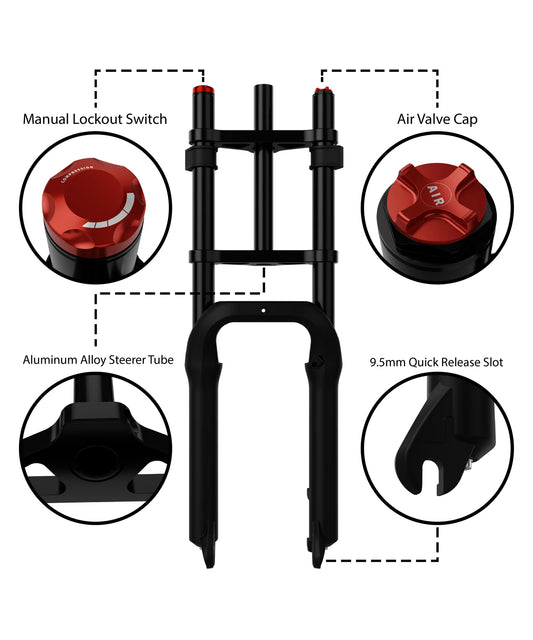 eBike Fork - 20x4 Triple Crown Suspension Fork