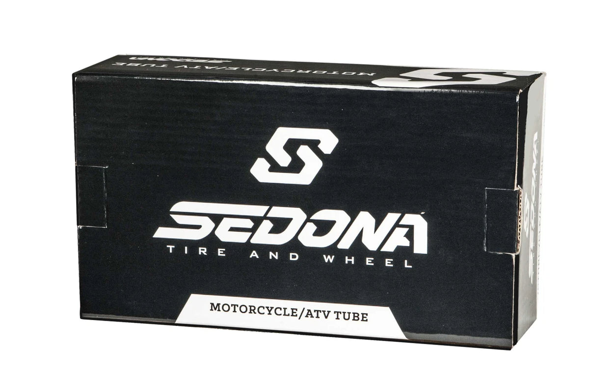 Product image of a Sedona inner tube, size 2.75-3.00-18, featuring a TR-4 valve stem.