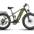 Green Freesky Eurostar Ultra M-410 eBike side view against a white background