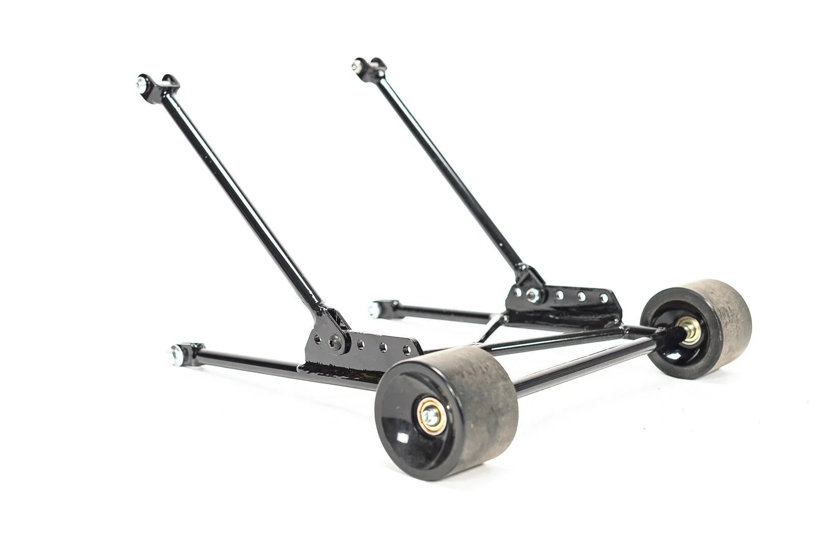 eBike EBOX Electric Bike Wheelie Bar for Dragster Models, black metal bar with mounting brackets, product image for pre-order available end of January 2026