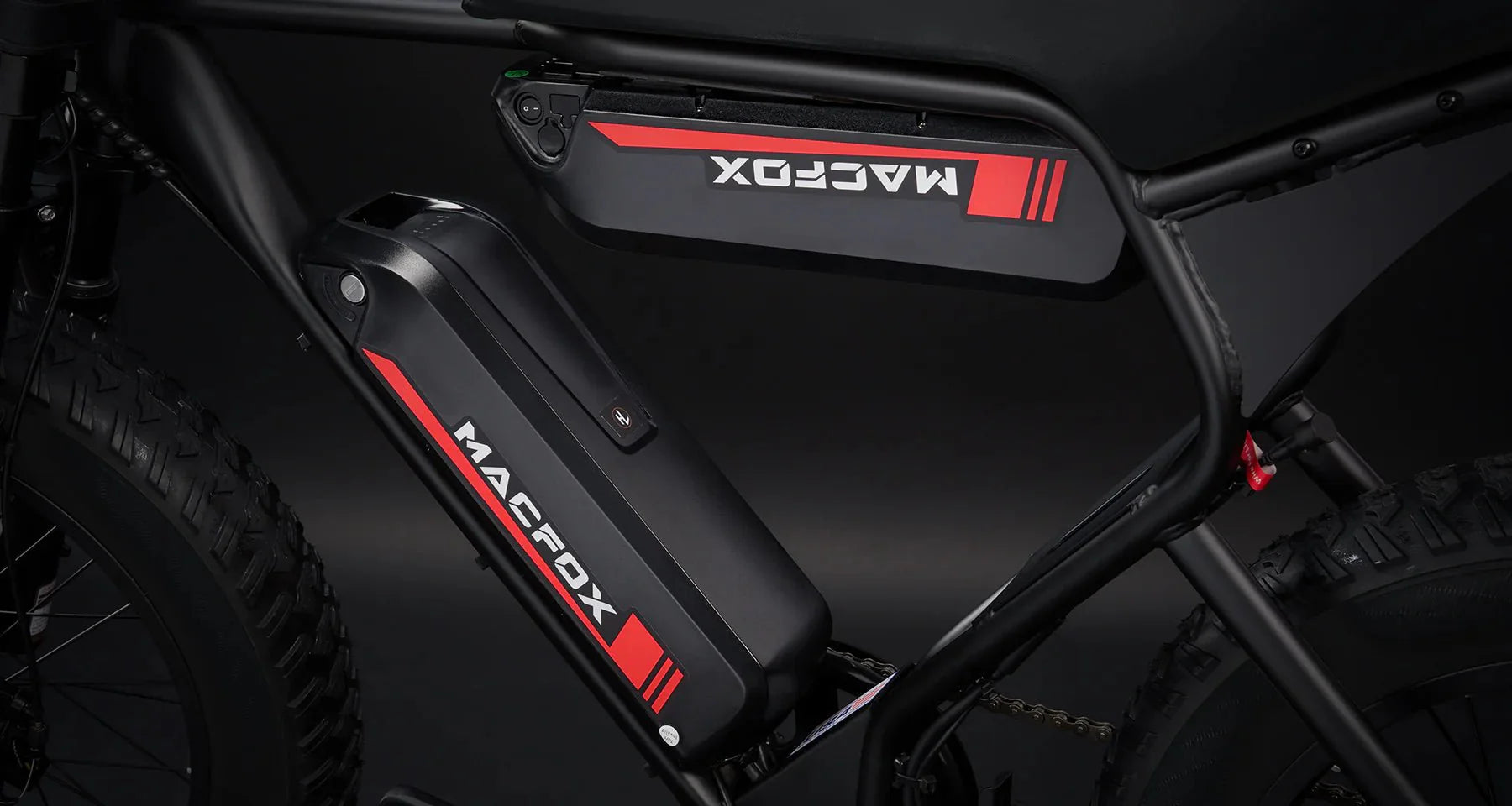 MACFOX X1S Commuter Electric e-Moto Style Step Over eBike with 500W motor and mini fat tires, shown in side profile.