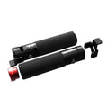 Red Super73 eBike foot pegs, product image showing a pair of red metal foot pegs designed for Super73 electric bikes.