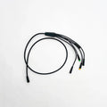 Wiring harness RX S2 with multiple colored wires and connectors, labeled 49cbf5e3-d096-437b-8a89-73dd1eb33783, arranged for automotive or electronic assembly.