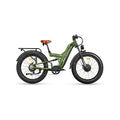 Freesky Warrior Ultra M-530 electric bike in green, side view, showcasing fat tires and sturdy frame
