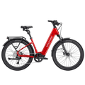 Velotric Discover 3 eBike in Cherry Crimson, Regular Large size, side view against a white background
