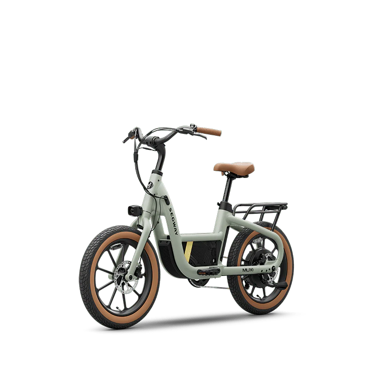 Segway Muxi eBike in Dusty Sage color, side view, product image