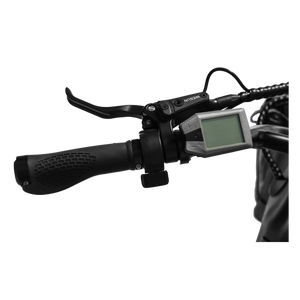 Black eBike Revi Runabout.2 electric bicycle, side view, against a white background