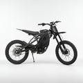 Black eMOTO Eride Pro 4.0 electric bike, side view, showcasing frame design and components.