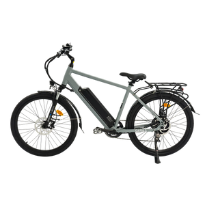 Gray eBike Revi Oasis.2 electric bicycle side view on white background
