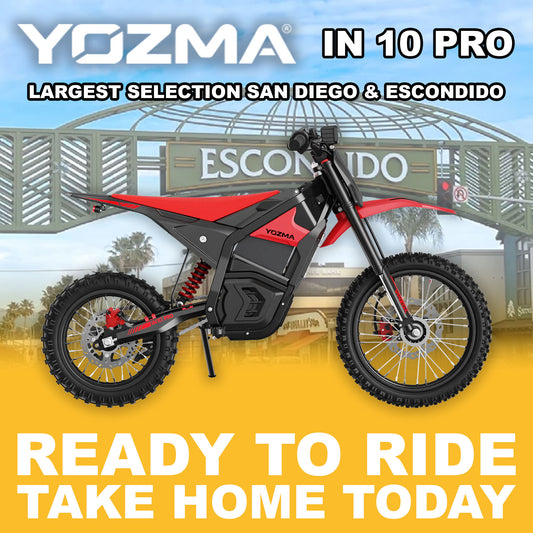 eMOTO Yozma IN 10 PRO - Red - Ready to Ride