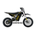 eMOTO Stomp Ebox V3 60 R electric bike in black and gold, shown in its box