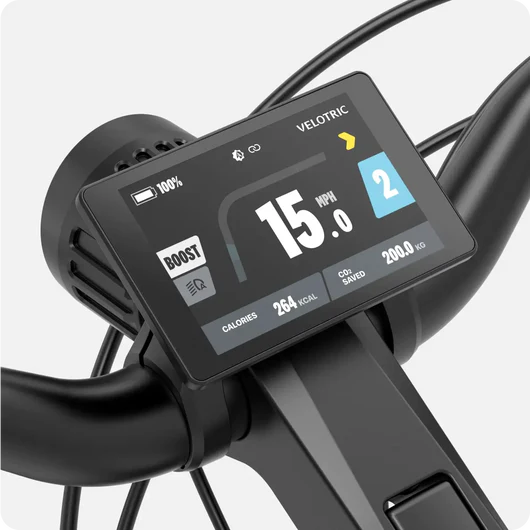 Side view of the Velotric Discover 2 eBike in white, showing its step-through frame, rear rack, and battery integrated into the downtube.