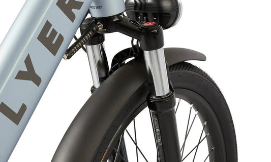 RADIO FLYER Via Pro 750w Step Thru eBike with 24x2.4 street tires, electric cargo bike, product image showing side view