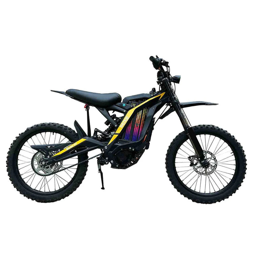 FREEGO Natkie N1 Electric Dirt Bike-Moto 4000W Off Road eBike, black frame, rugged tires, designed for off-road riding
