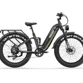 Black Freesky Wild Cat Ultra A-340 eBike, side view, showcasing frame, wheels, and battery
