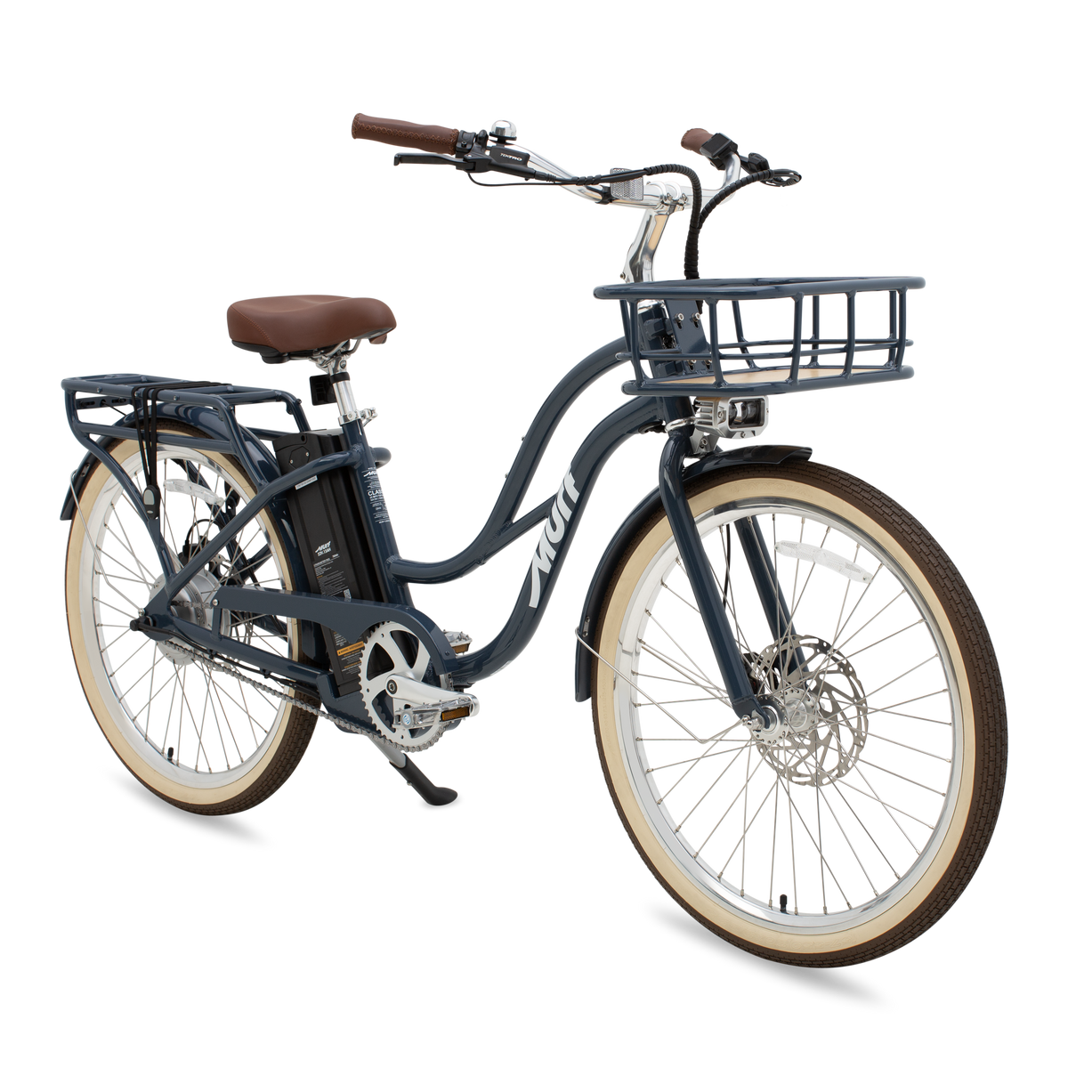 Marine blue Murf Gigi eBike side view against a white background